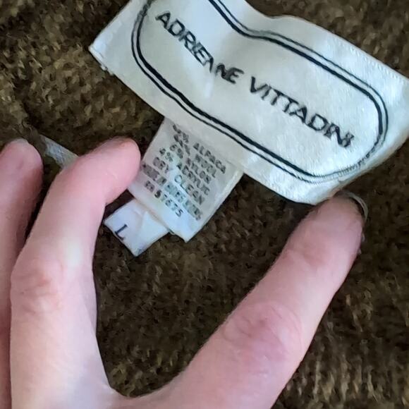 Adrienne Vittadini Alpaca Fishermen Knit Sweater Dress - Picture 4 of 7